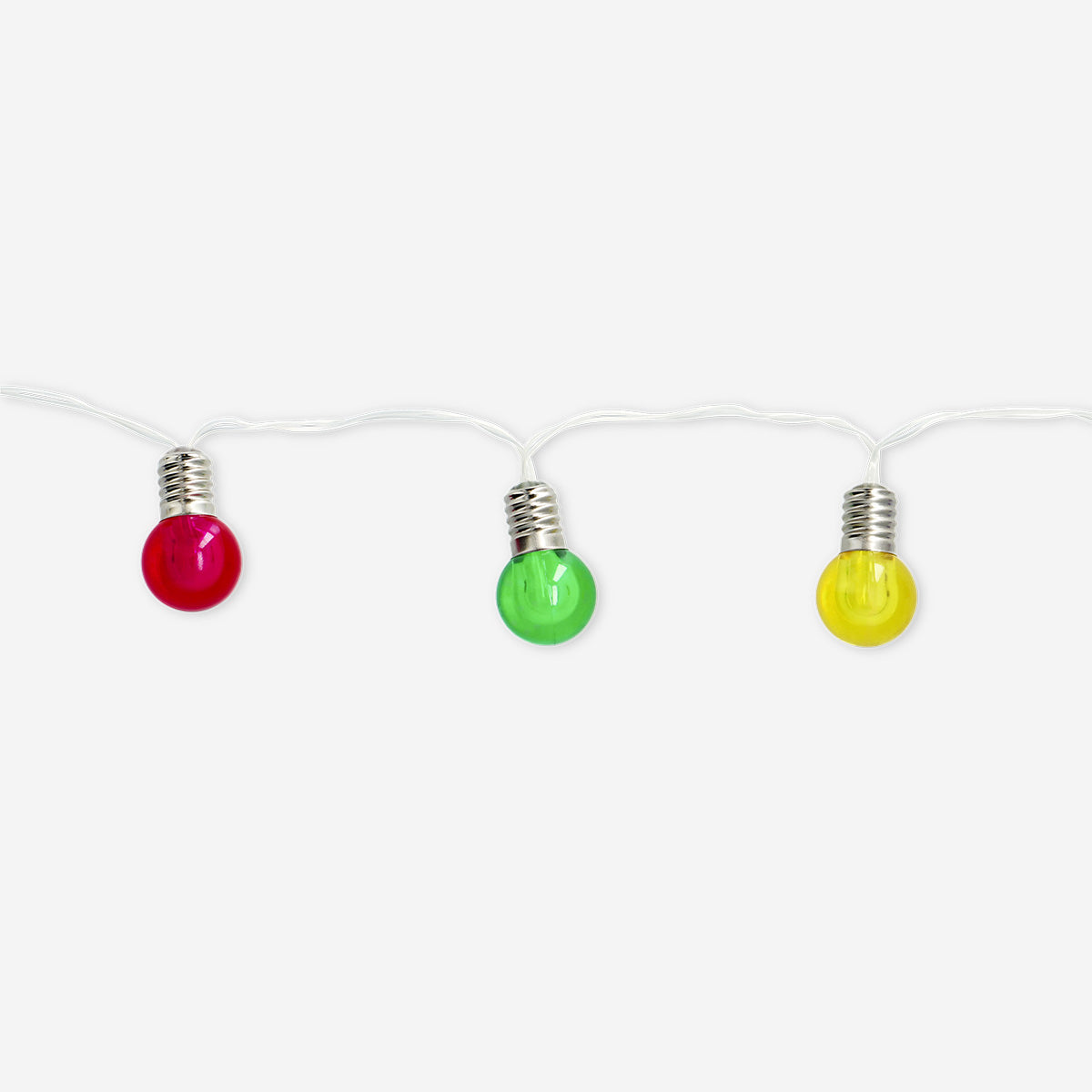 Outdoor string lights - Multi coloured bulbs