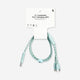 CHARGING CABLE 100CM 3-IN-1 FABRIC GREEN/GREY