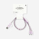 CHARGING CABLE 100CM 3-IN-1 FABRIC RED/PINK