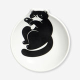 White bowl with cat - 10 cm