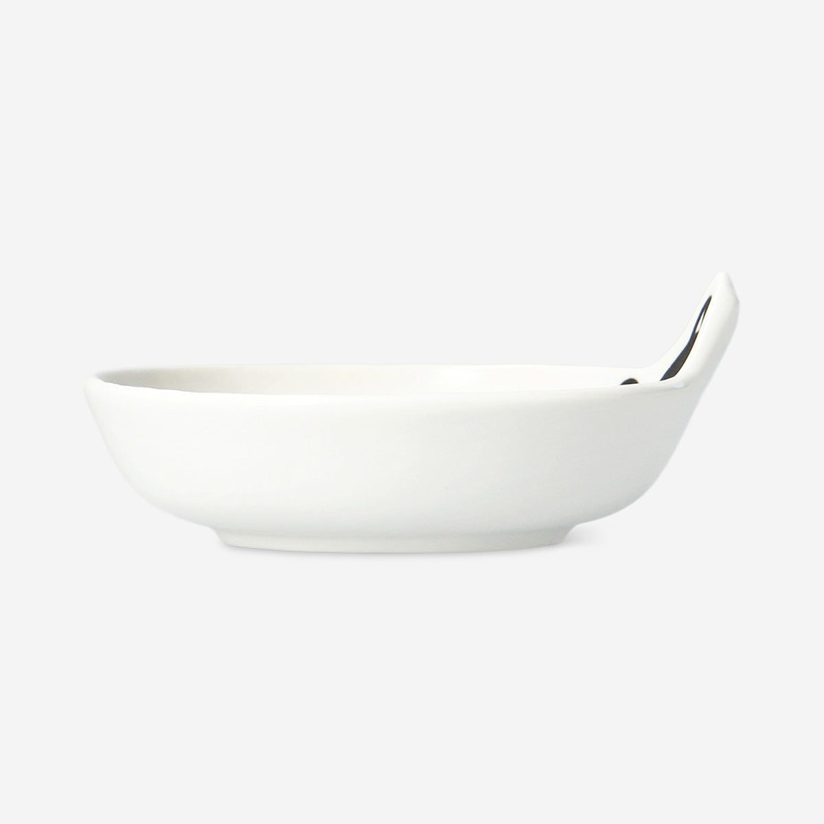 White bowl with cat - 10 cm
