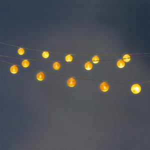 String lights - Small ivory thread balls