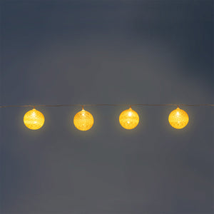 String lights - Large ivory thread balls