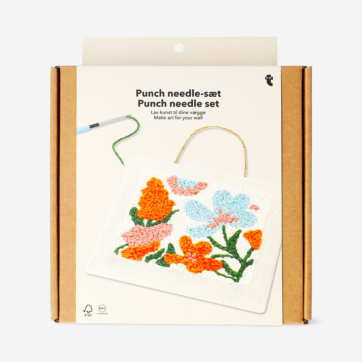 Punch needle set - Floral wall art