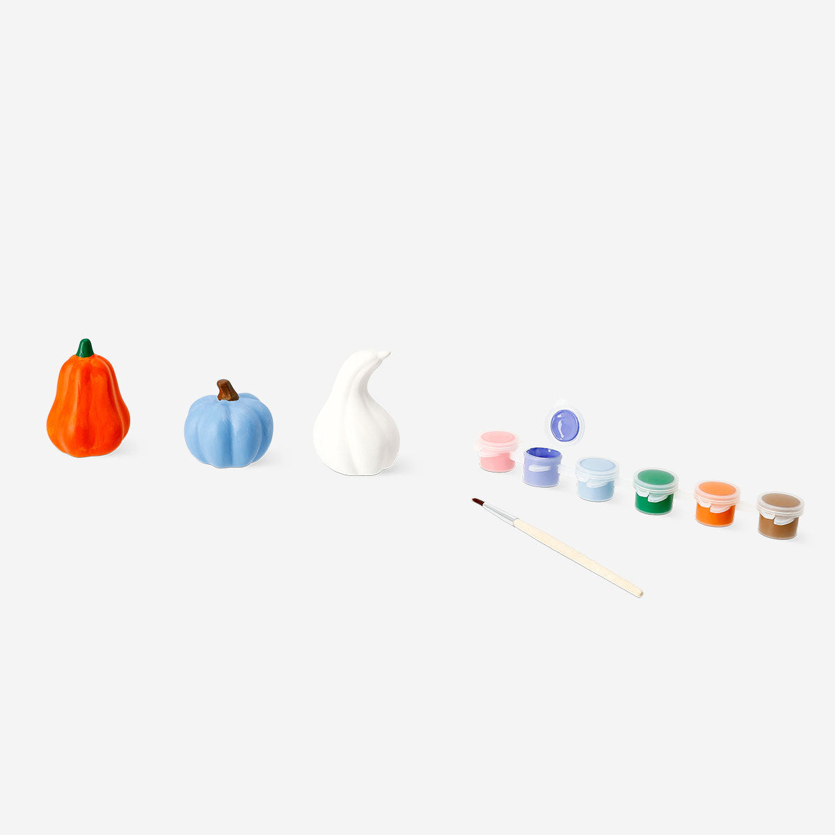 DIY decorative ceramic pumpkins - 3 pcs