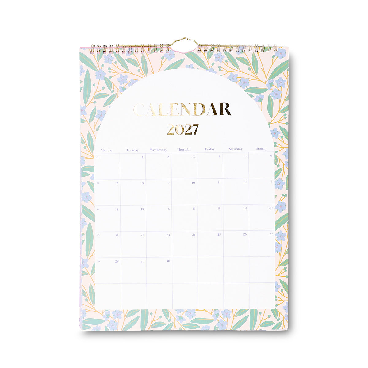 CALENDAR 2027 MONTHLY WALL FLOWER