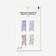 Floral magnetic bookmarks - 4 pcs