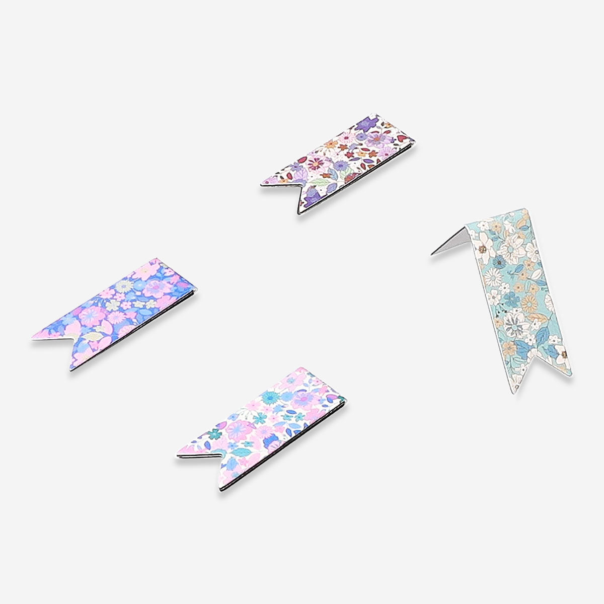 Floral magnetic bookmarks - 4 pcs