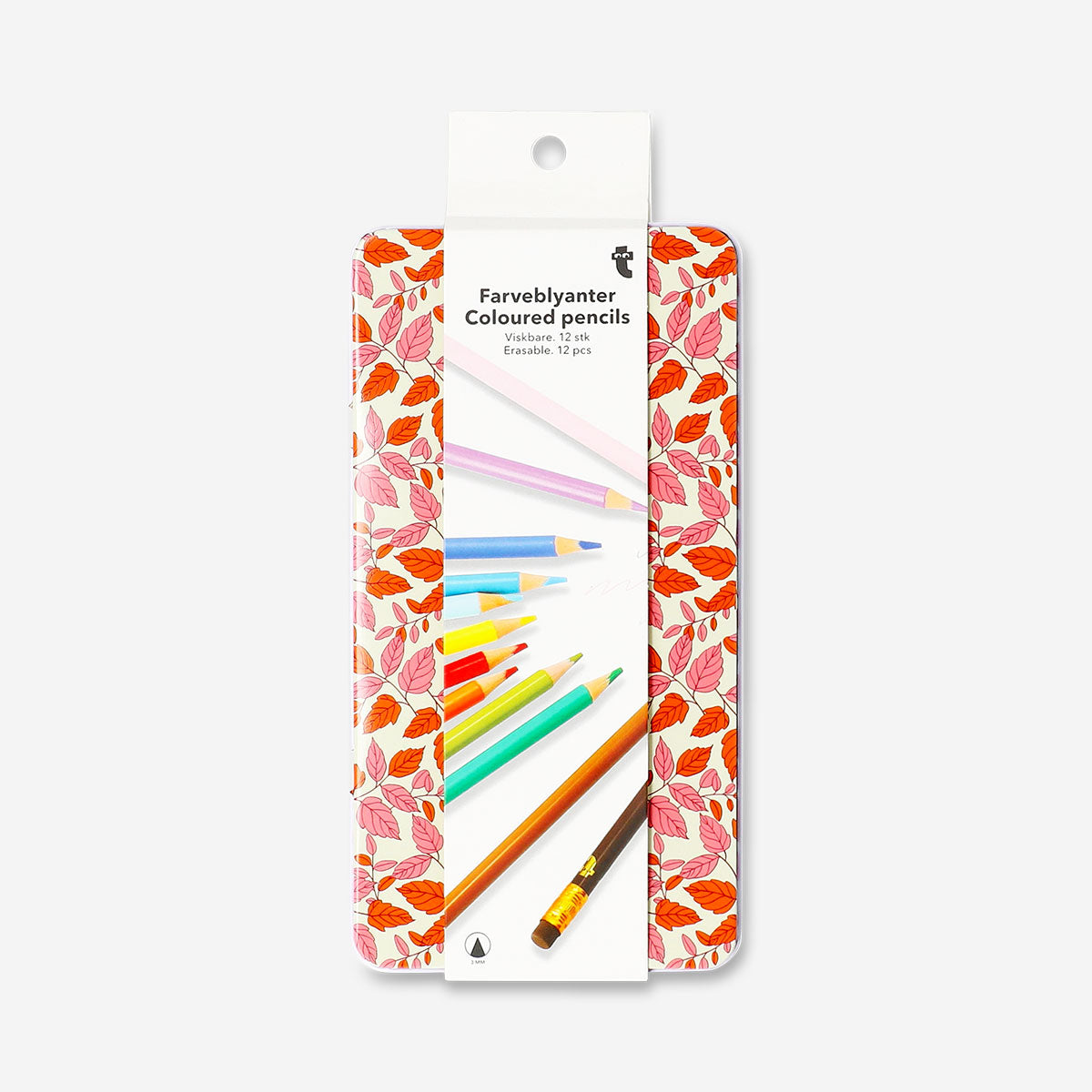 Erasable coloured pencils - 12 pcs