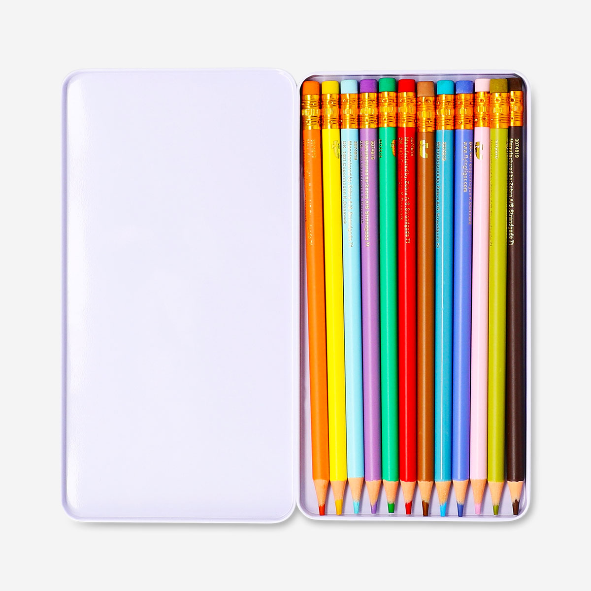 Erasable coloured pencils - 12 pcs