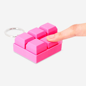 Pembe Çikolata Şeklinde Stres Oyuncağı Anahtarlık