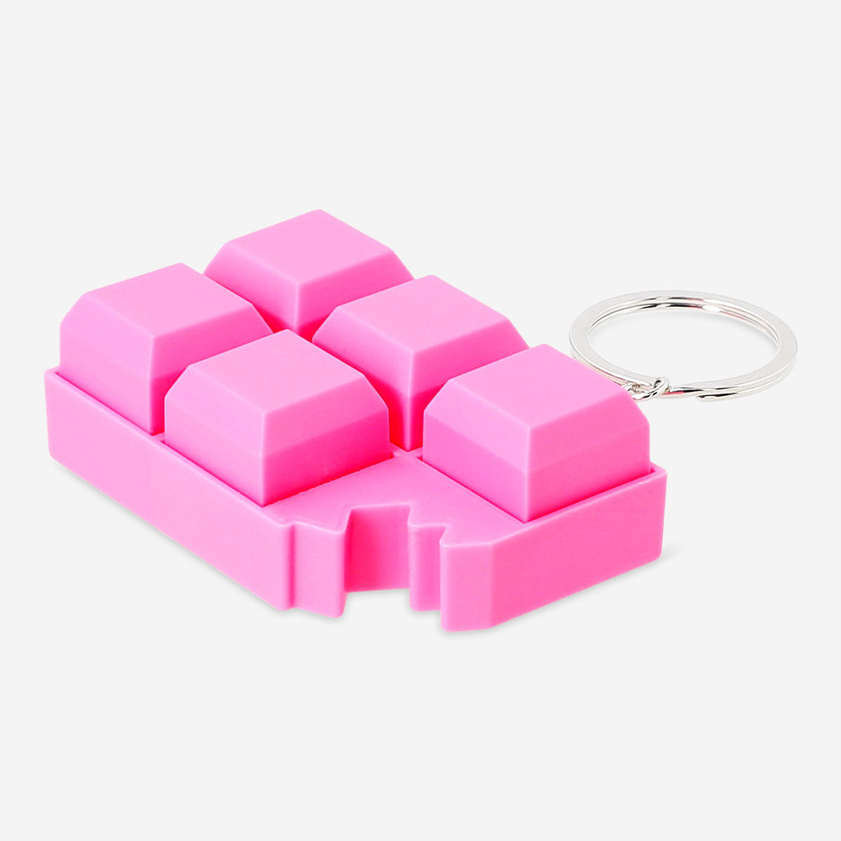 Pembe Çikolata Şeklinde Stres Oyuncağı Anahtarlık