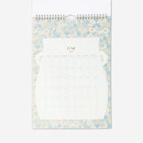 Floral monthly calendar for hanging 2027