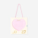 Pink heart monthly calendar for hanging 2027