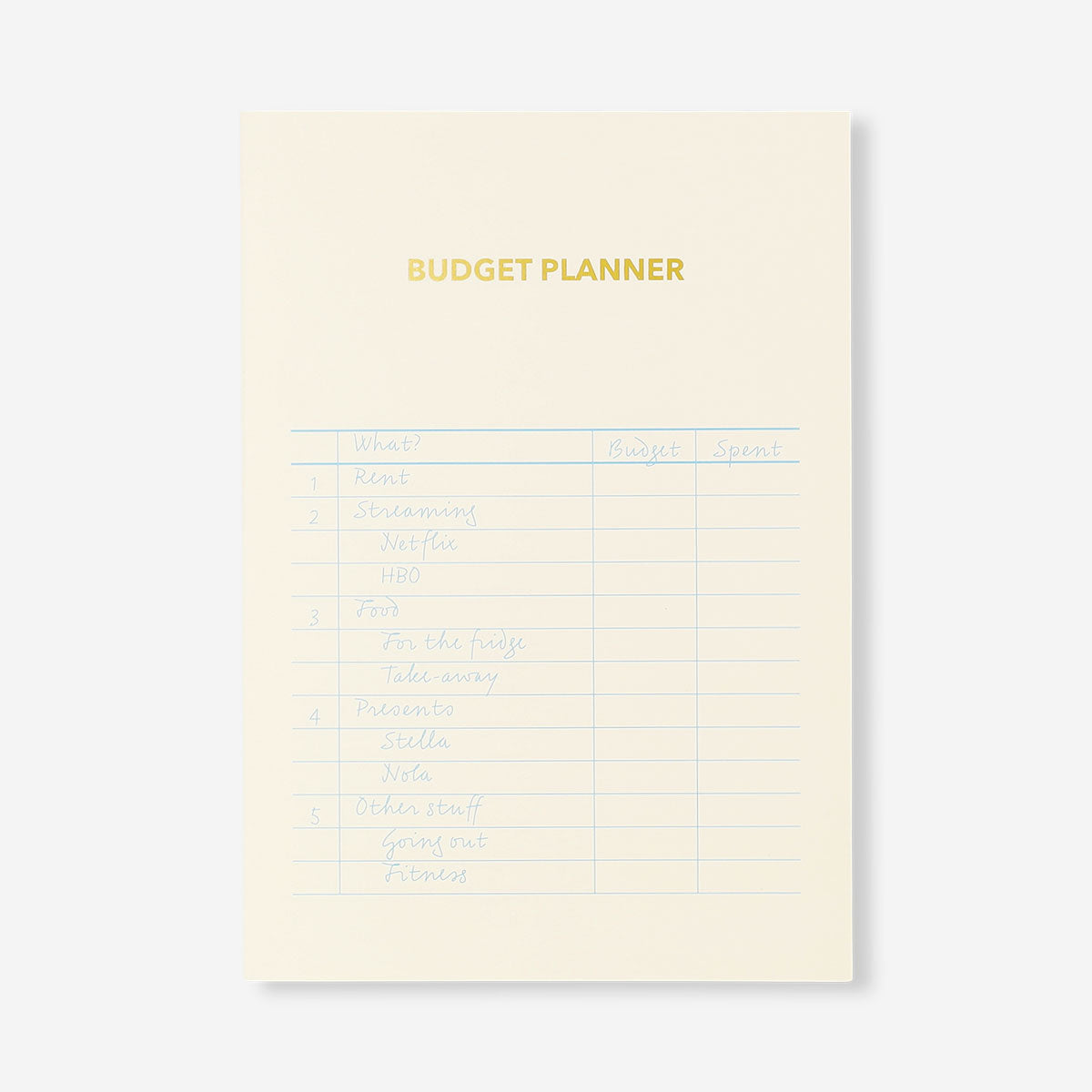 Bütçe Planlayıcı Bej A5 Defter