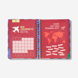 Bordo Kareli Çalışma Planlayıcı Defter
