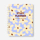 Bej Çiçekli Çalışma Planlayıcı Defter
