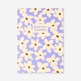 Bej Çiçekli Haftalık Planlayıcı A4 Defter