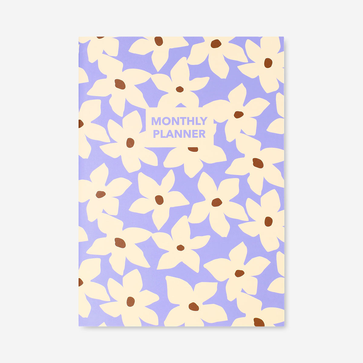 Bej Çiçekli Haftalık Planlayıcı A4 Defter