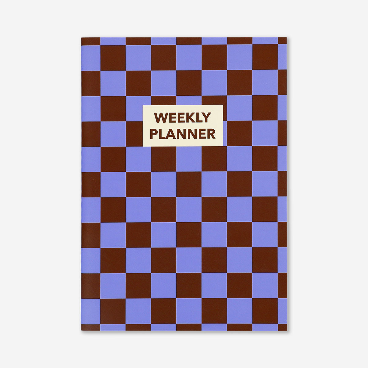 Bordo Mavi Kareli Haftalık Planlayıcı B5 Defter