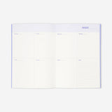 Bordo Mavi Kareli Haftalık Planlayıcı B5 Defter