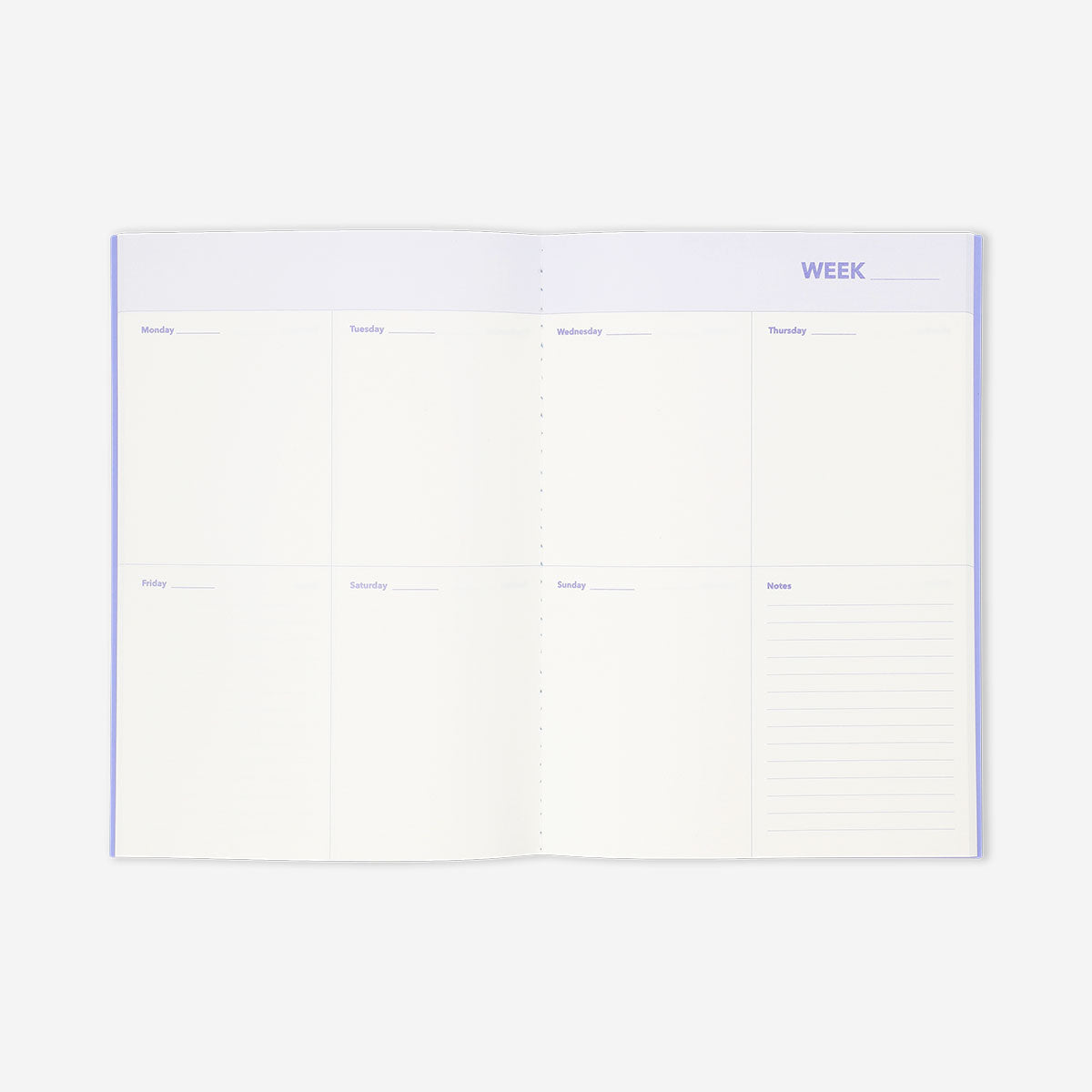 Bordo Mavi Kareli Haftalık Planlayıcı B5 Defter