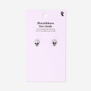 Stud earrings - Silver skulls