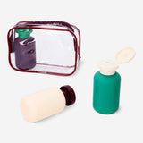 Travel set with matte bottles - 3 pcs