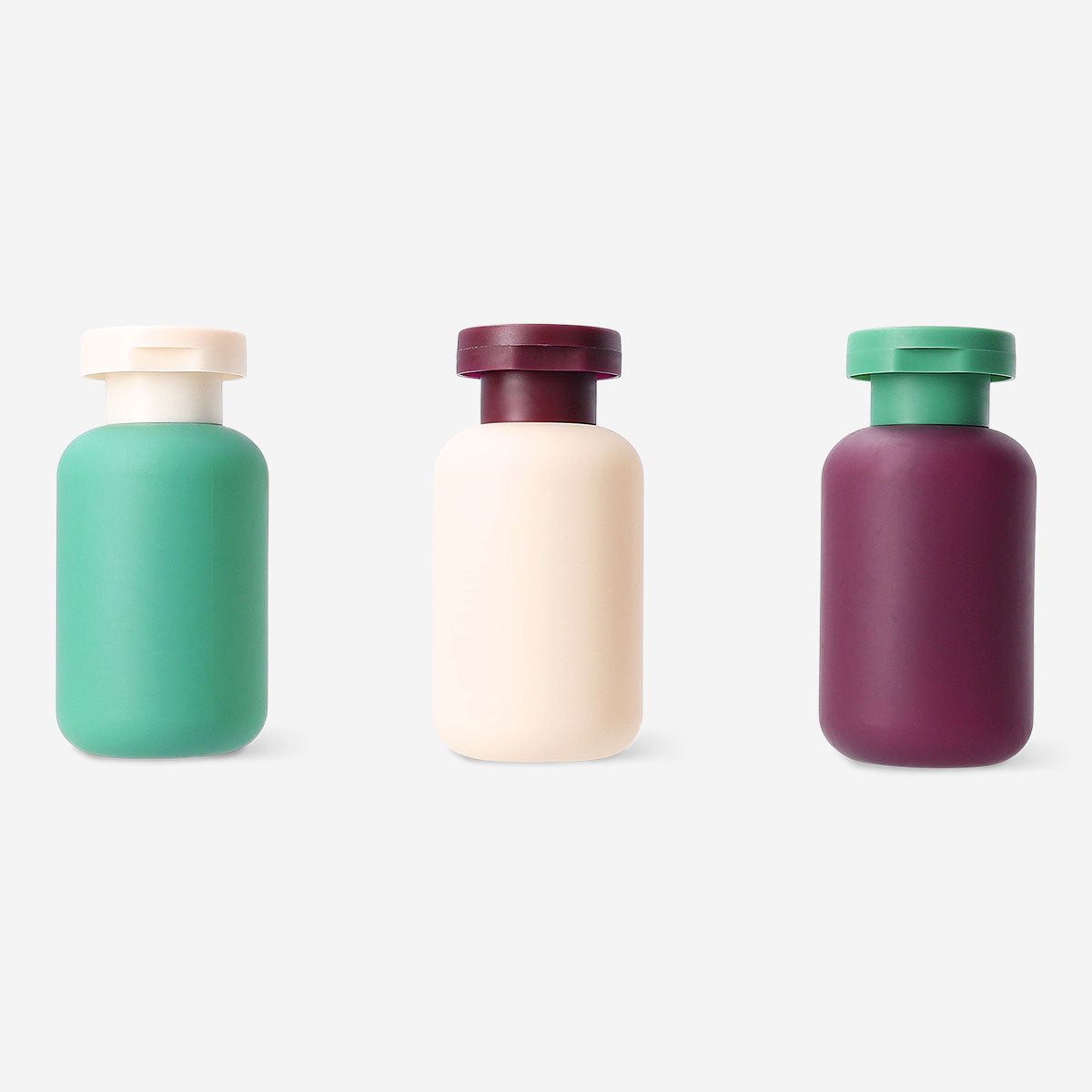 Travel set with matte bottles - 3 pcs