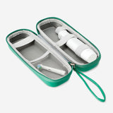 Green travel case for electrical toothbrush