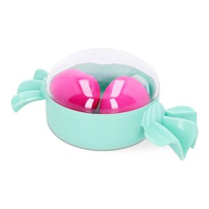 Makeup blender sponges in hard candy box