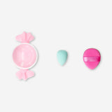 Mini makeup blender sponges in hard candy box