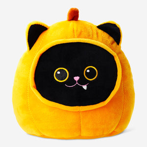 Balkabağı Kostümlü Peluş Oyuncak Kedi