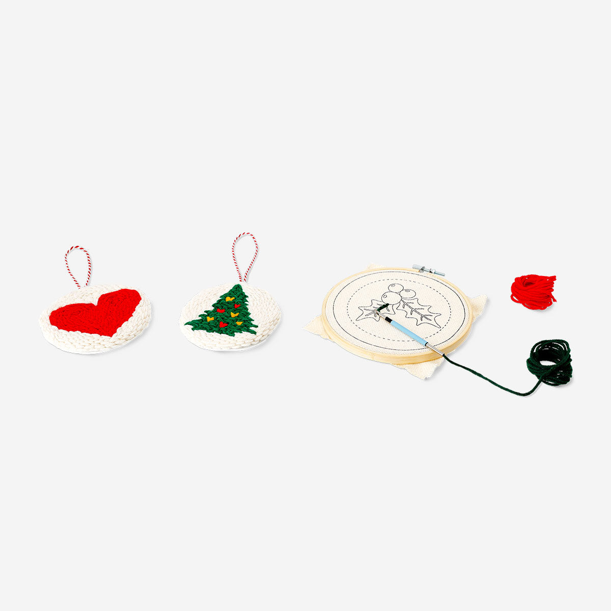 Punch needle set - Christmas themed