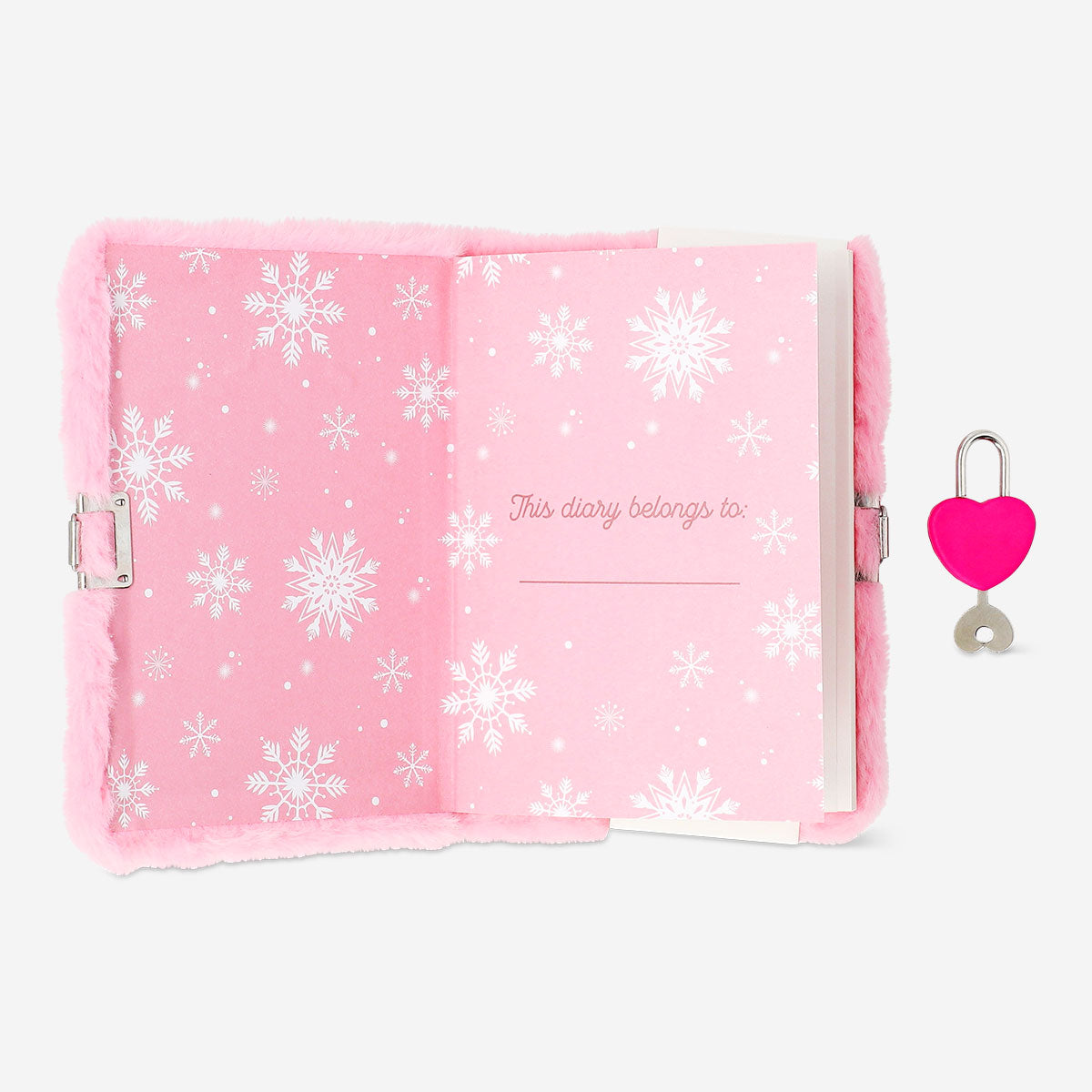 Plush reindeer diary with lock