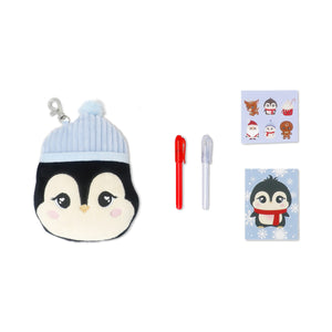 Stationery kit - Plush penguin