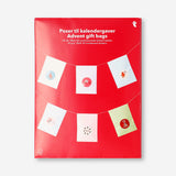Advent gift bags with numbered stickers - 24 pcs
