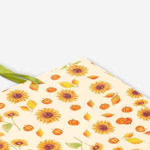 Gift bag with sunflower pattern - 33x25 cm