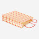 Gift bag with check pattern - 25x33 cm