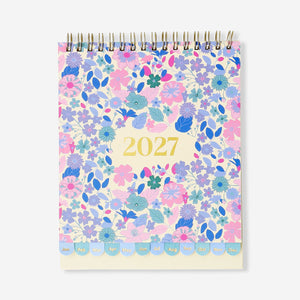 Çiçekli Aylık Masaüstü 2027 Takvimi