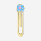 Gold metal ruler with flower