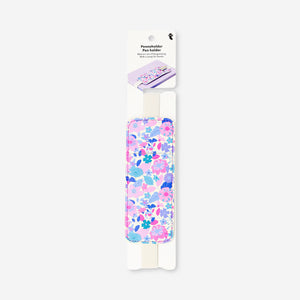 Floral pen holder with a strap for books