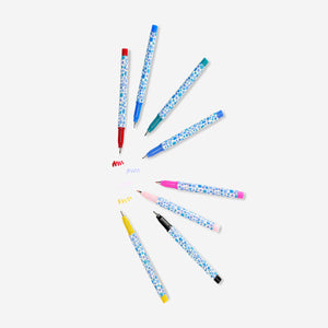 Floral drawing pens for journaling - 8 pcs