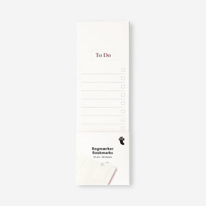 Bookmarks as paper to-do lists
