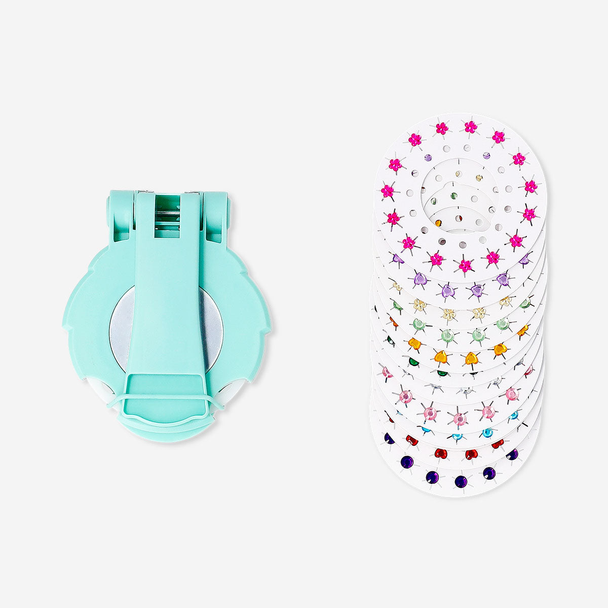 Hair jewel decorator with 12 refills
