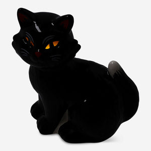 Glowing LED black cat