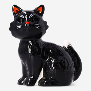 Glowing LED black cat