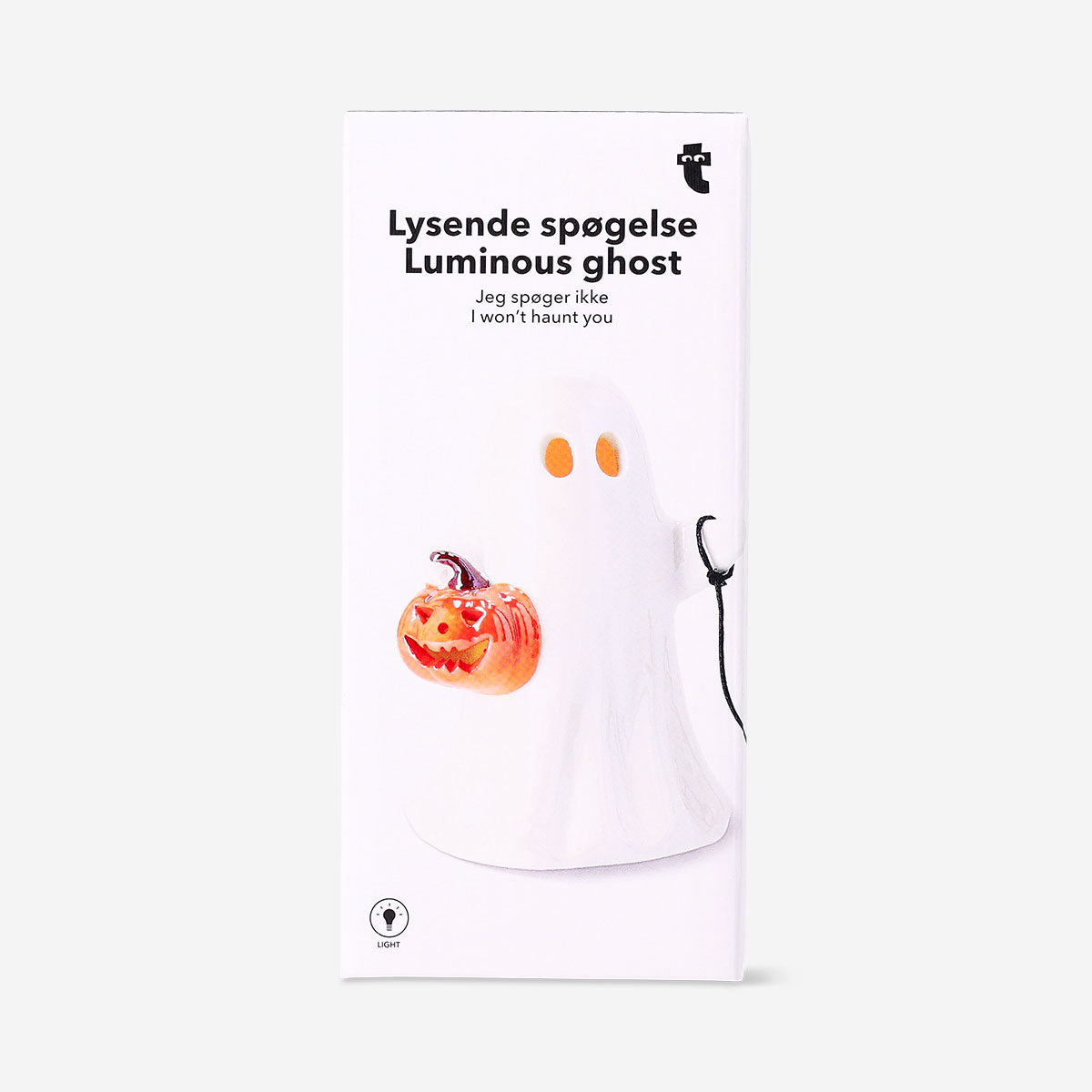 LED Işıklı Seramik Hayalet ve Köpek