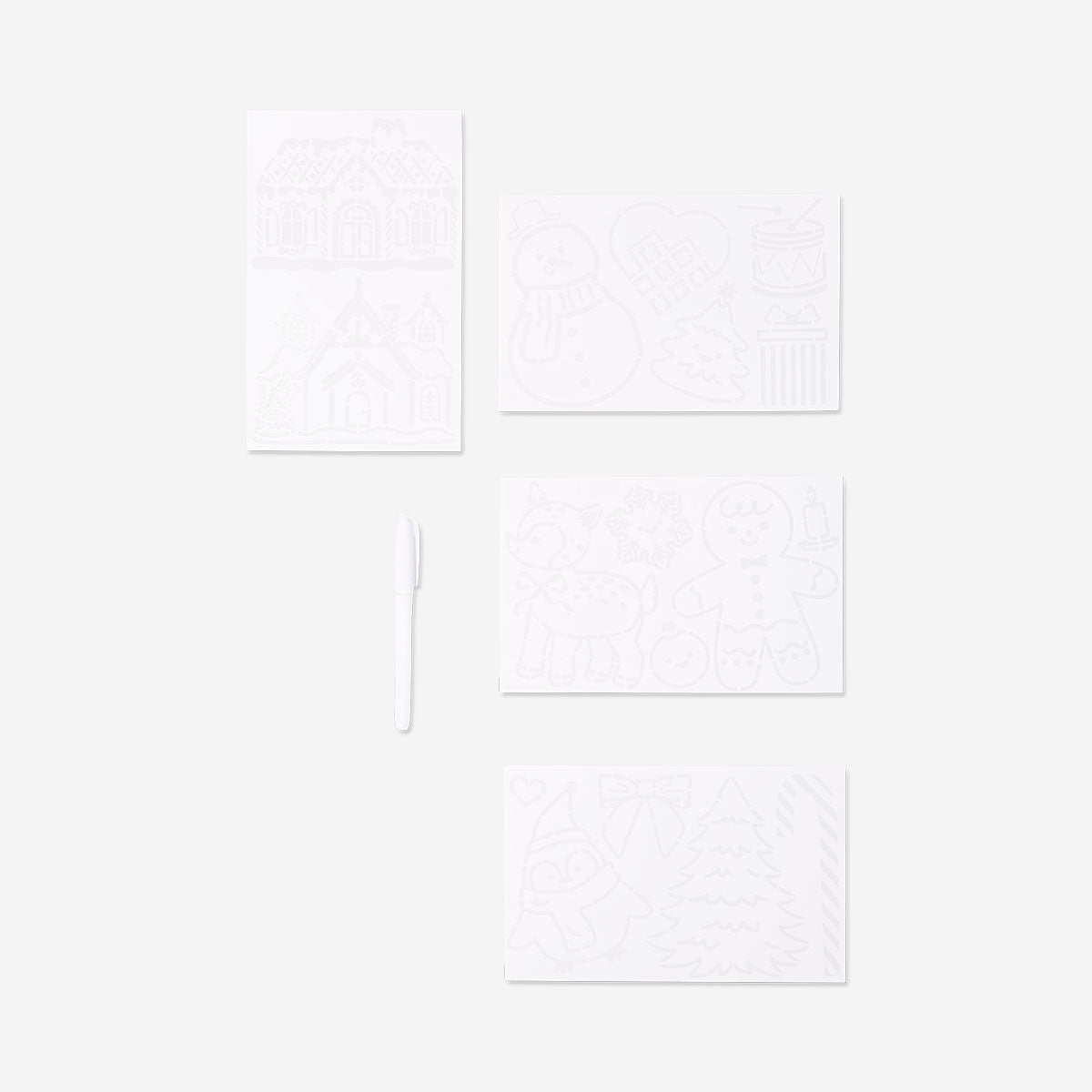 Christmas window decorating kit
