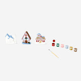 DIY plaster Christmas houses